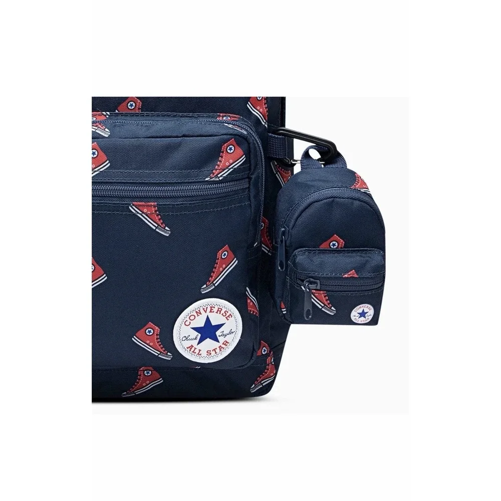 Converse All Star Chuck Taylor Sneaker Print Backpack Blue/Red w/Mini Backpack